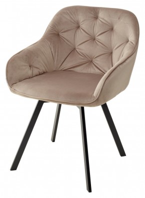 Стул GALE 360 град. поворот. BLUVEL-40 BEIGE, велюр/ черный каркас, М-City в Соликамске - solikamsk.mebel24.online | фото 1