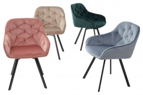 Стул GALE 360 град. поворот. BLUVEL-40 BEIGE, велюр/ черный каркас, М-City в Соликамске - solikamsk.mebel24.online | фото 3