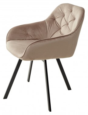 Стул GALE 360 град. поворот. BLUVEL-40 BEIGE, велюр/ черный каркас, М-City в Соликамске - solikamsk.mebel24.online | фото 5