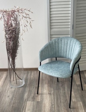 Стул ГЕММА, цвет RAIN 7 breeze, велюр / черный каркас М-City в Соликамске - solikamsk.mebel24.online | фото 4
