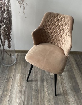 Стул HERMAN 360 град. БЕЖЕВЫЙ #5, велюр / черный каркас М-City в Соликамске - solikamsk.mebel24.online | фото 2