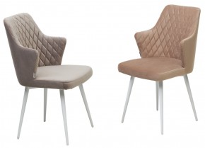 Стул HERMAN 360 град. ЛАТТЕ #25, велюр / белый каркас М-City в Соликамске - solikamsk.mebel24.online | фото 4