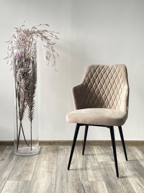 Стул HERMAN 360 град. ЛАТТЕ #25, велюр / черный каркас М-City в Соликамске - solikamsk.mebel24.online | фото 3