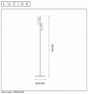 Торшер Lucide Philon 79781/10/30 в Соликамске - solikamsk.mebel24.online | фото 4