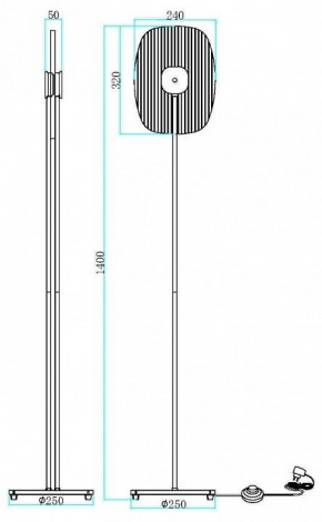 Торшер Maytoni Eclipse MOD152FL-L1BK в Соликамске - solikamsk.mebel24.online | фото 2