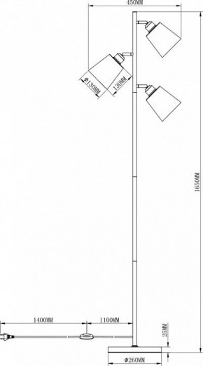 Торшер Moderli Floor V3051-3F в Соликамске - solikamsk.mebel24.online | фото 3