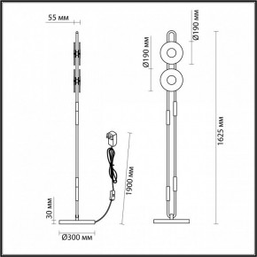 Торшер Odeon Light Magnet 5407/23FL в Соликамске - solikamsk.mebel24.online | фото 4