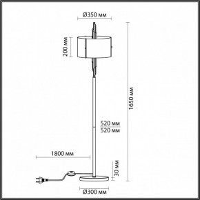 Торшер Odeon Light Margaret 5415/3F в Соликамске - solikamsk.mebel24.online | фото 4