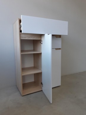 ТРИО Спальный гарнитур (модульный) сонома/белый в Соликамске - solikamsk.mebel24.online | фото 10