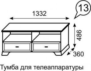 Тумба для телеаппаратуры Венеция 13 бодега в Соликамске - solikamsk.mebel24.online | фото 2