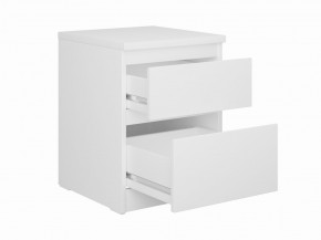 Тумба КАСТОР малая с двумя ящиками, цвет белый в Соликамске - solikamsk.mebel24.online | фото 2