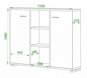 Тумба комбинированная Домино ПУ-60-3 в Соликамске - solikamsk.mebel24.online | фото 2