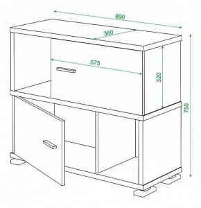 Тумба комбинированная Домино СБ-30/2 в Соликамске - solikamsk.mebel24.online | фото 3