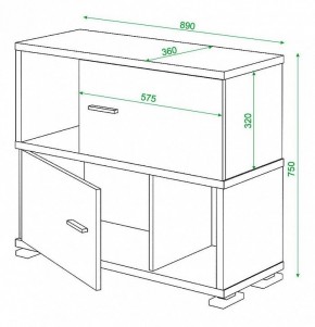 Тумба комбинированная Домино СБ-30/2 в Соликамске - solikamsk.mebel24.online | фото 3