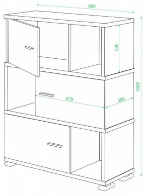 Тумба комбинированная Домино СБ-30/3 в Соликамске - solikamsk.mebel24.online | фото 3