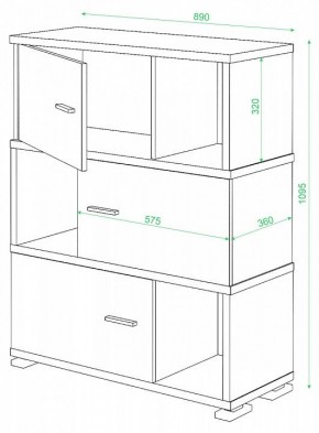 Тумба комбинированная СБ-30/3 в Соликамске - solikamsk.mebel24.online | фото 2