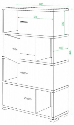 Тумба комбинированная СБ-30/4 в Соликамске - solikamsk.mebel24.online | фото 2