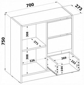 Тумба комбинированная Т-1 в Соликамске - solikamsk.mebel24.online | фото 4
