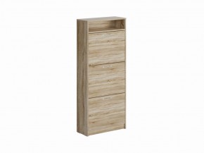 Тумба ОРИОН с тремя полками для обуви, цвет Дуб Сонома в Соликамске - solikamsk.mebel24.online | фото
