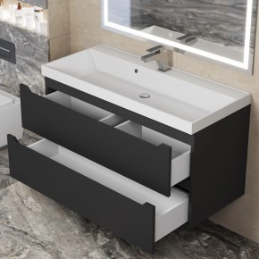 Тумба под раковину Uperwood Tanos 100 см, подвесная, черная матовая в Соликамске - solikamsk.mebel24.online | фото 10