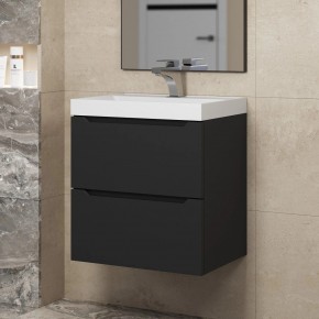 Тумба под раковину Uperwood Tanos 50 см, подвесная, черная матовая в Соликамске - solikamsk.mebel24.online | фото