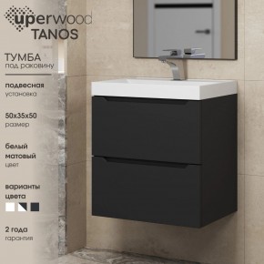 Тумба под раковину Uperwood Tanos 50 см, подвесная, черная матовая в Соликамске - solikamsk.mebel24.online | фото 4