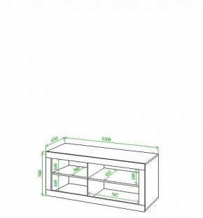 Тумба под ТВ Toivo Кон120 в Соликамске - solikamsk.mebel24.online | фото 2