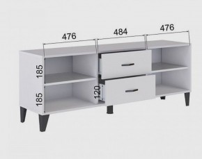 Тумба под ТВ ТВМ-6 (белый) в Соликамске - solikamsk.mebel24.online | фото 2