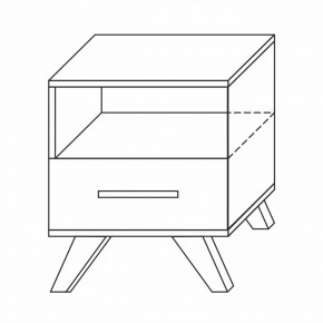 Тумба прикроватная Вега Скандинавия в Соликамске - solikamsk.mebel24.online | фото 1