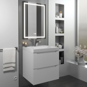 Тумба с раковиной Uperwood Tanos 50 см, подвесная, белая матовая в Соликамске - solikamsk.mebel24.online | фото