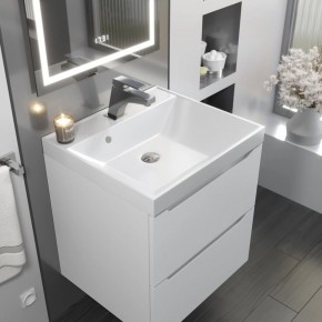 Тумба с раковиной Uperwood Tanos 50 см, подвесная, белая матовая в Соликамске - solikamsk.mebel24.online | фото 9