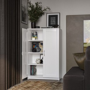 Тумба СИРИУС двухдверная высокая, цвет белый в Соликамске - solikamsk.mebel24.online | фото 4