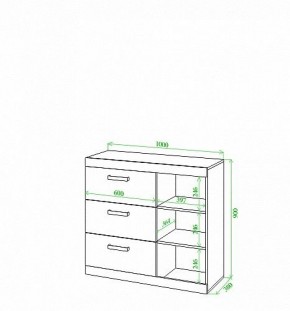 Тумба Toivo Км102 в Соликамске - solikamsk.mebel24.online | фото 3