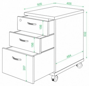 Тумбочка Домино ТС-2 в Соликамске - solikamsk.mebel24.online | фото 2