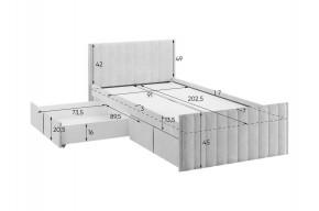 ТВИКС Кровать с ящиками 900 в Соликамске - solikamsk.mebel24.online | фото 3