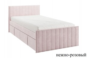 ТВИКС Кровать с ящиками 900 (нежно-розовый) в Соликамске - solikamsk.mebel24.online | фото