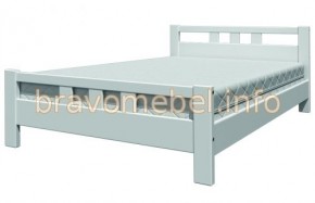 ВЕРОНИКА-2 Кровать из массива 1400 (Белый античный) в Соликамске - solikamsk.mebel24.online | фото