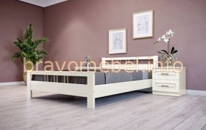 ВЕРОНИКА-3 Кровать из массива 1200 (Слоновая кость) в Соликамске - solikamsk.mebel24.online | фото