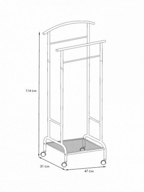 Вешалка для костюма Римини 2М в Соликамске - solikamsk.mebel24.online | фото 4