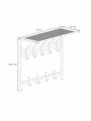 Вешалка-полка Торонто 22 в Соликамске - solikamsk.mebel24.online | фото 3