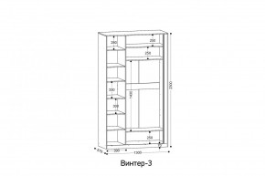 ВИНТЕР 3 Шкаф 3-х створчатый в Соликамске - solikamsk.mebel24.online | фото 2