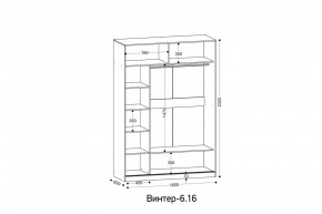 ВИНТЕР - 6.16 Шкаф-купе 1600 без зеркала в Соликамске - solikamsk.mebel24.online | фото 2