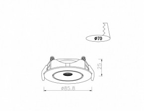 Встраиваемый светильник Arte Lamp Kaus A4761PL-1WH в Соликамске - solikamsk.mebel24.online | фото 3