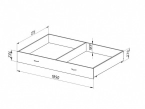 Ящик для металлических кроватей 120*190 (Венге) в Соликамске - solikamsk.mebel24.online | фото