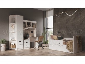 ЮНИОР-4 Детская (модульная) МДФ (Шарли Белый) в Соликамске - solikamsk.mebel24.online | фото 1