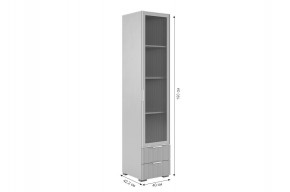 ЗЕФИР Гостиная К1 (белое дерево/белый муар) в Соликамске - solikamsk.mebel24.online | фото 5